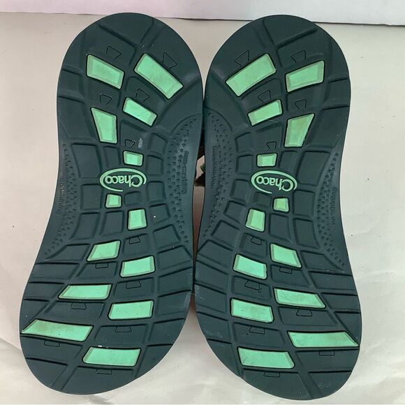 Chaco Webbing Comfort Multicolor Green Strip Strap Children Sandal Shoes Sz C3” - Picture 8 of 11